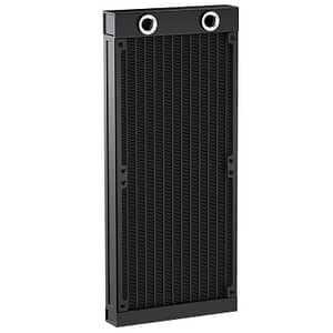 Clyxgs Water Cooling Radiator, G1/4 Thread Heat Row Radiator 12 Pipe Aluminum Heat Exchanger Radiator for PC CPU Computer Water Cool System DC12V 240mm